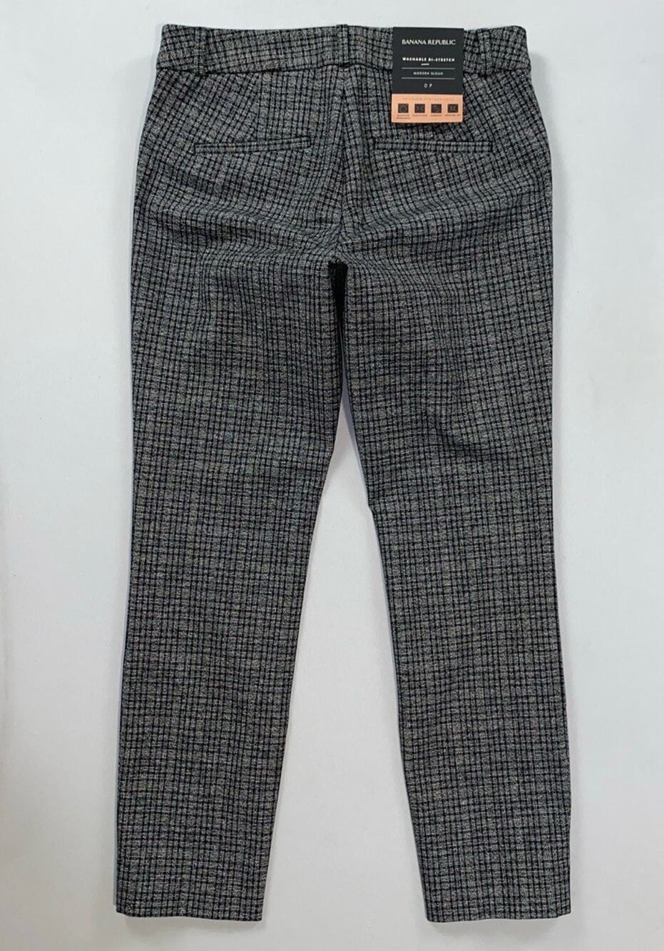 Banana Republic Tailored Performance Modern Sloan Bi-Stretch Chino Pants. 0, NWT